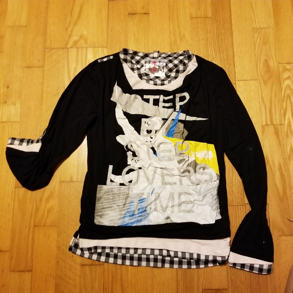 Halham Step By Step Lovers Time Layered Top
